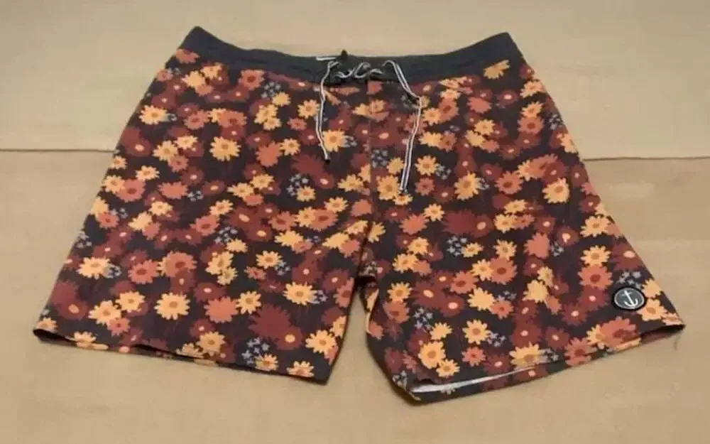 Captain Fin Men's Floral Print Swim Trunks